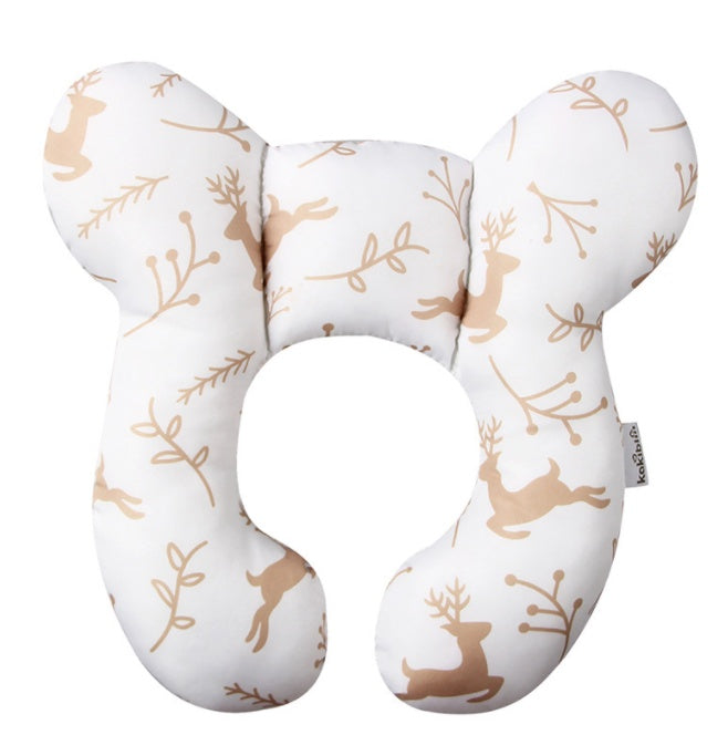 Infant Pillow Baby Bed U-Shaped Safety Seat Neck Guard Fixed Stereotyped Stroller Pillow